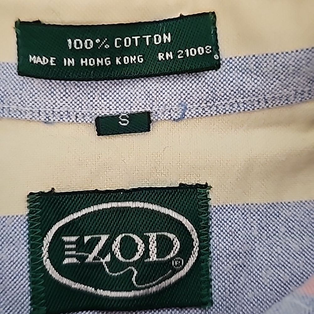 Izod Multi-Colored Stripe Color Block Button Down… - image 7